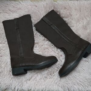 Zoe And Zac Child Size 1 Elegant Dark Brown Knee-High Boots